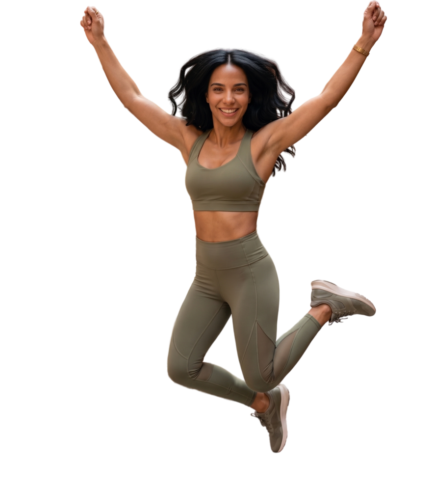 Paciente de HealthFare sonriendo en el aire