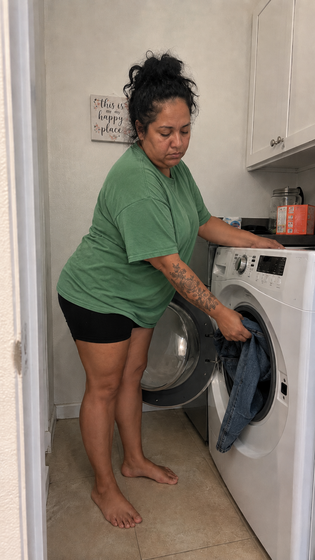Yolanda C. antes del tratamiento